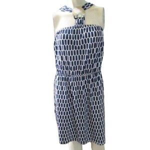 Mud Pie Navy White Metal Sea Shell Swim Cover Up Small